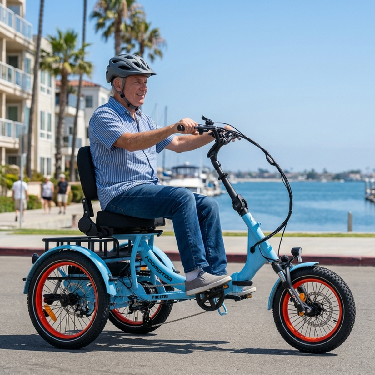 Addmotor Unveils Freetri E-361 Semi-Recumbent Folding Electric Trike Redefining Urban Travel